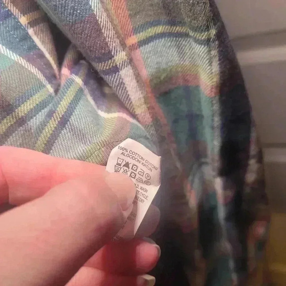 Vintage Lucky brand classic fit pear snap button down 100% cotton size small - Picture 9 of 10